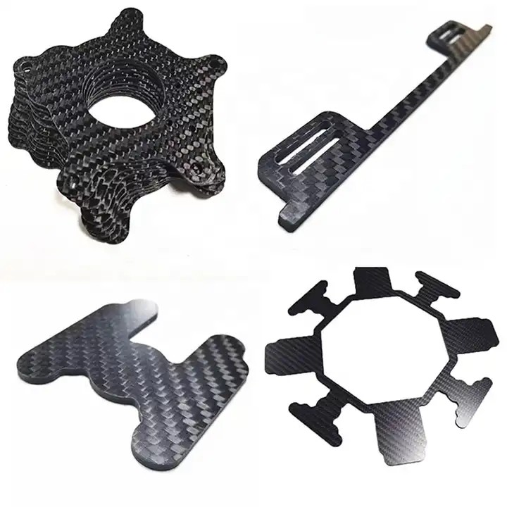 Electric Cars UAV Trucks Wind Blades Medical CNC Cut Carbon Fiber Laminated Sheet Plate
